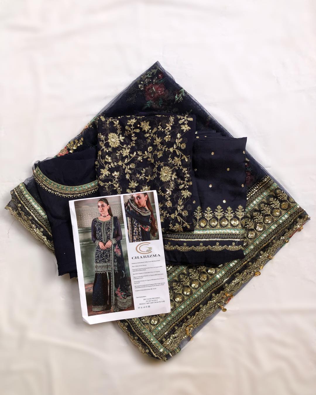 Charizma 𝐃𝐚𝐚𝐬𝐭𝐚𝐧-𝐞-𝐉𝐚𝐬𝐡𝐚𝐧 - Luxury Chiffon Blue