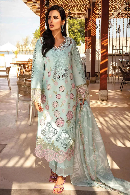 Rangrasia Luxury Lawn Collection "Aqwa Blue"