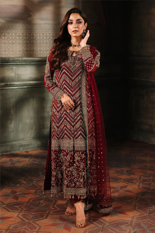 Charizma 𝐃𝐚𝐚𝐬𝐭𝐚𝐧-𝐞-𝐉𝐚𝐬𝐡𝐚𝐧 - Luxury Chiffon Red