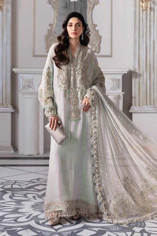 Maria.B Luxury Chiffon Embroidered Mint Green