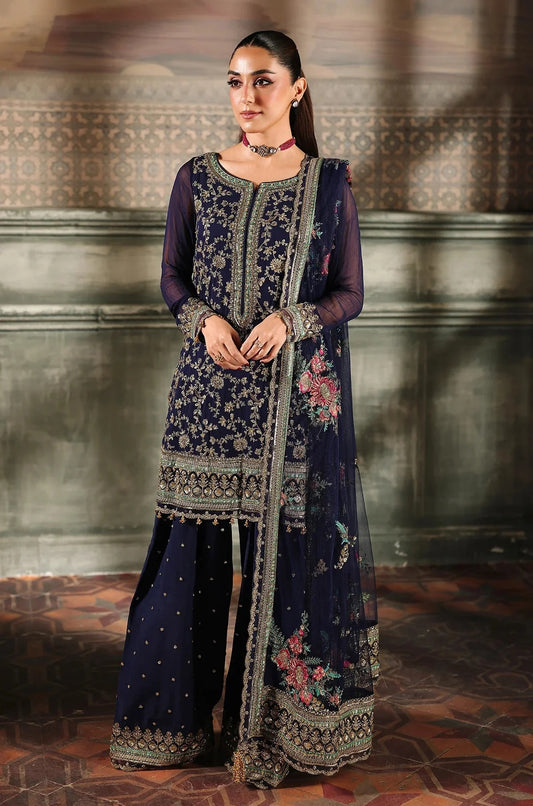 Charizma 𝐃𝐚𝐚𝐬𝐭𝐚𝐧-𝐞-𝐉𝐚𝐬𝐡𝐚𝐧 - Luxury Chiffon Blue