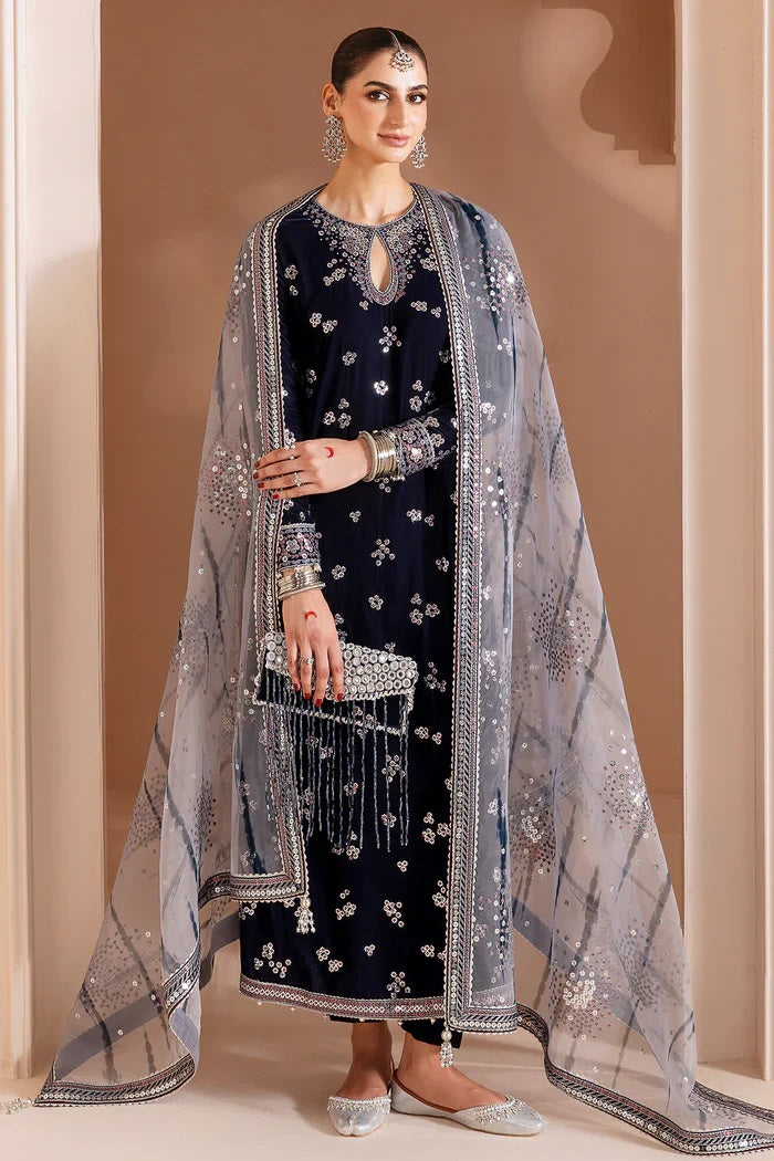 Jazmin Chandni Embroidered Velvet Collection D-03