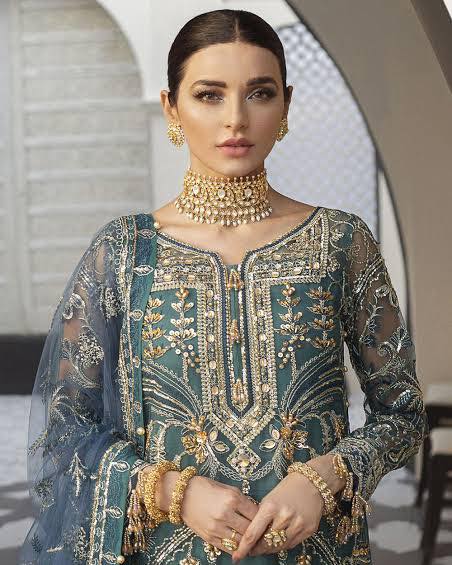 Gulal Exclusive Collection "Green Multi"