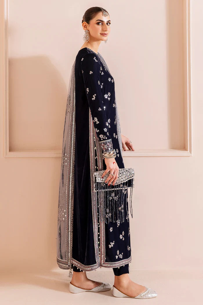 Jazmin Chandni Embroidered Velvet Collection D-03