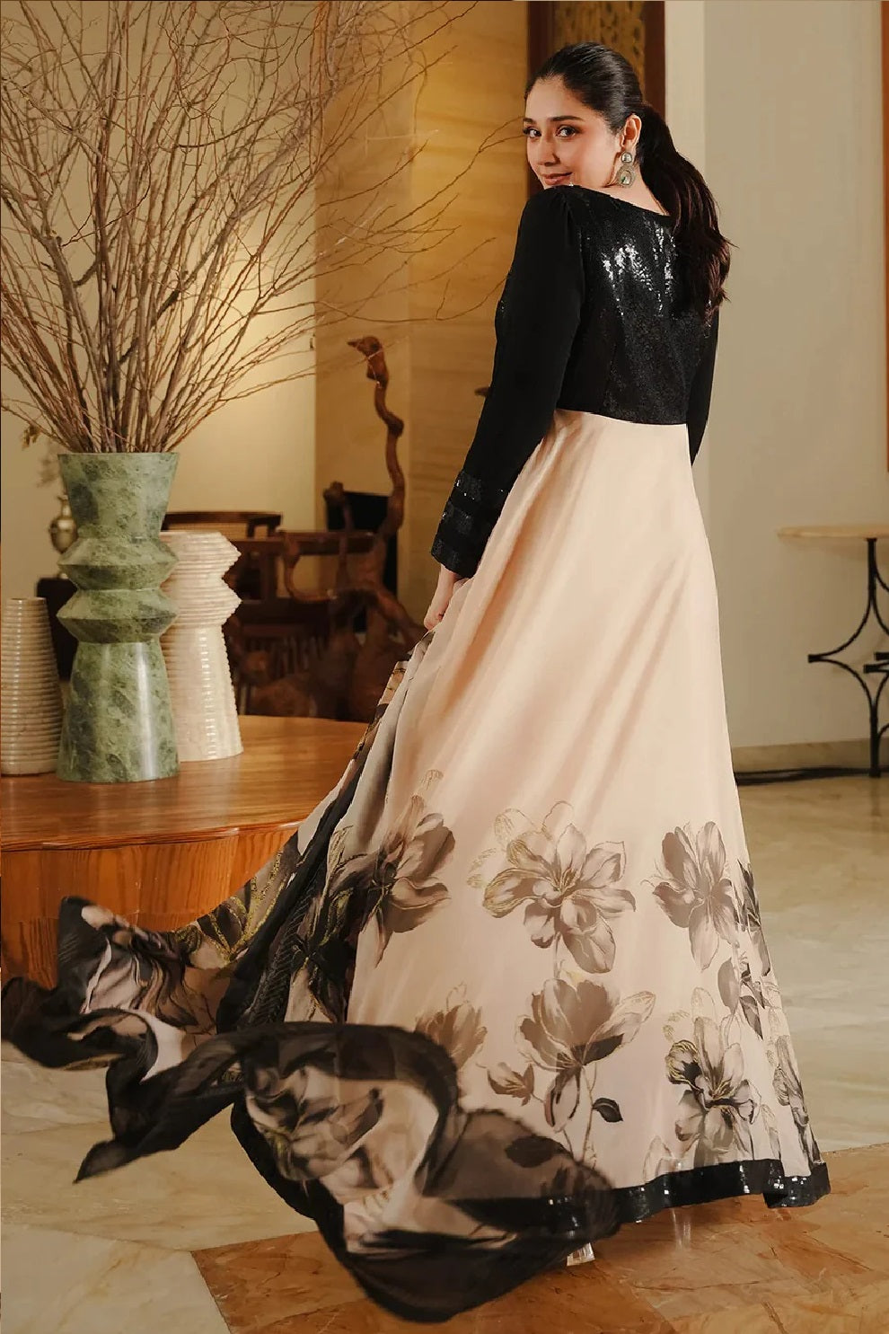 Lulusar Luxury Silk Embroidered 3 Piece Unstitched