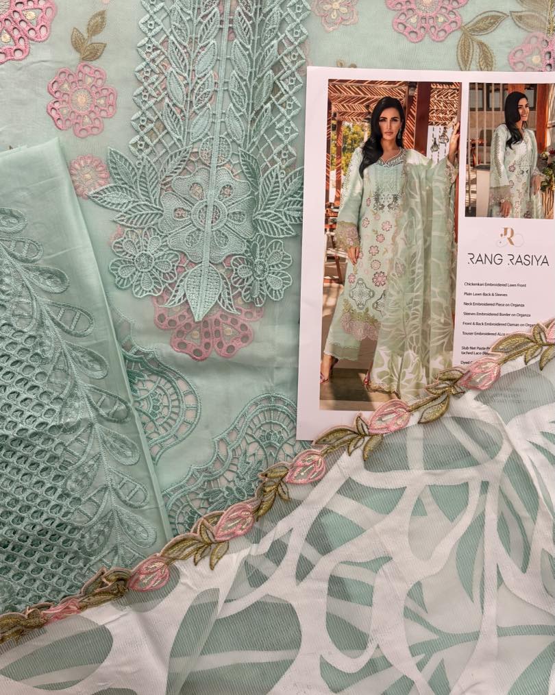 Rangrasia Luxury Lawn Collection "Aqwa Blue"