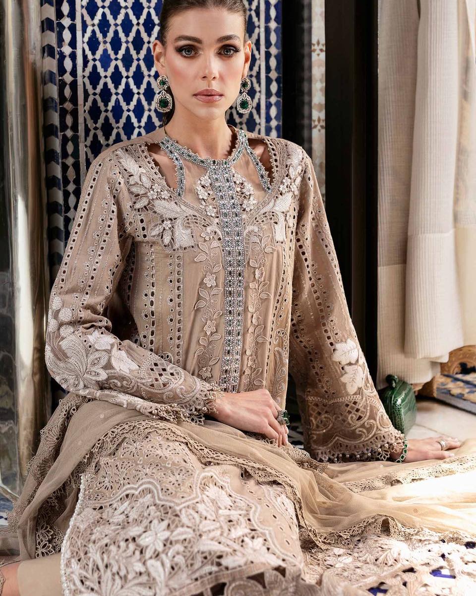 Maria B Luxury Lawn Collection "Brown"
