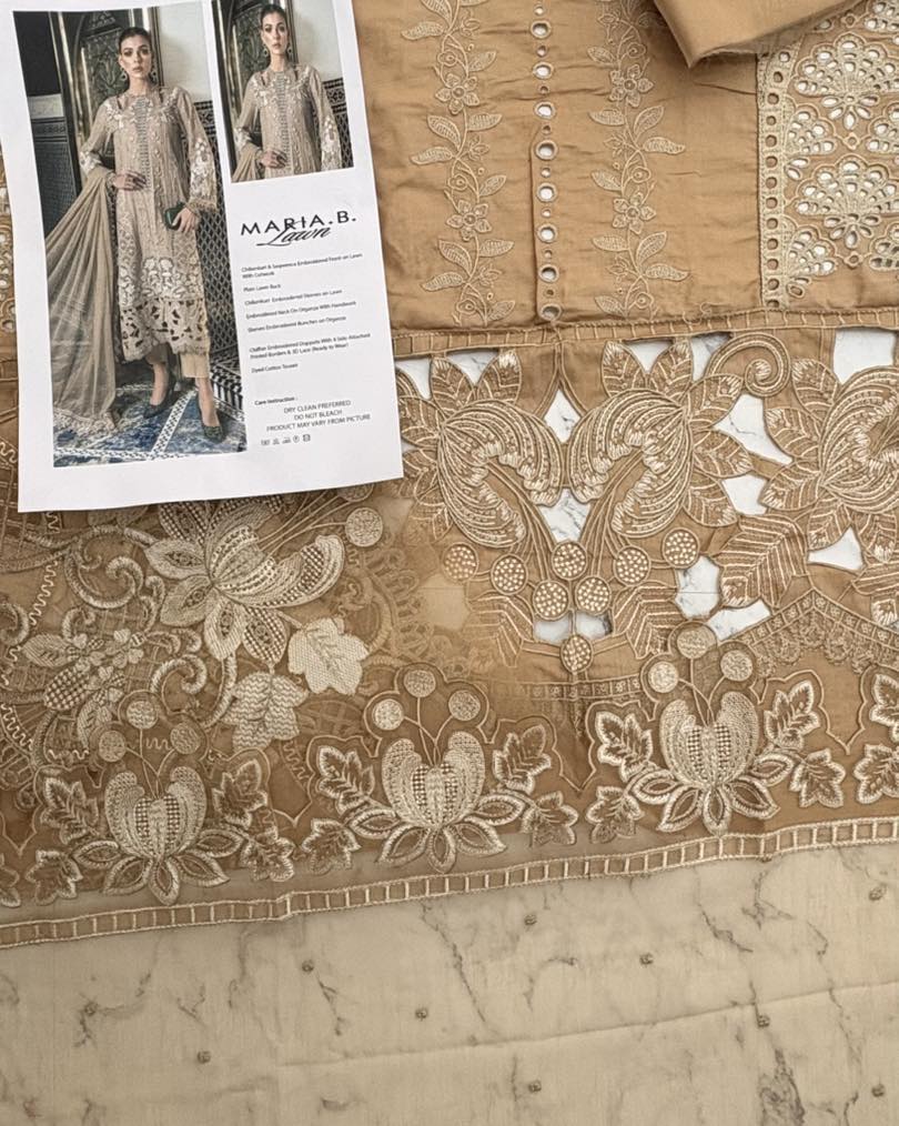 Maria B Luxury Lawn Collection "Brown"