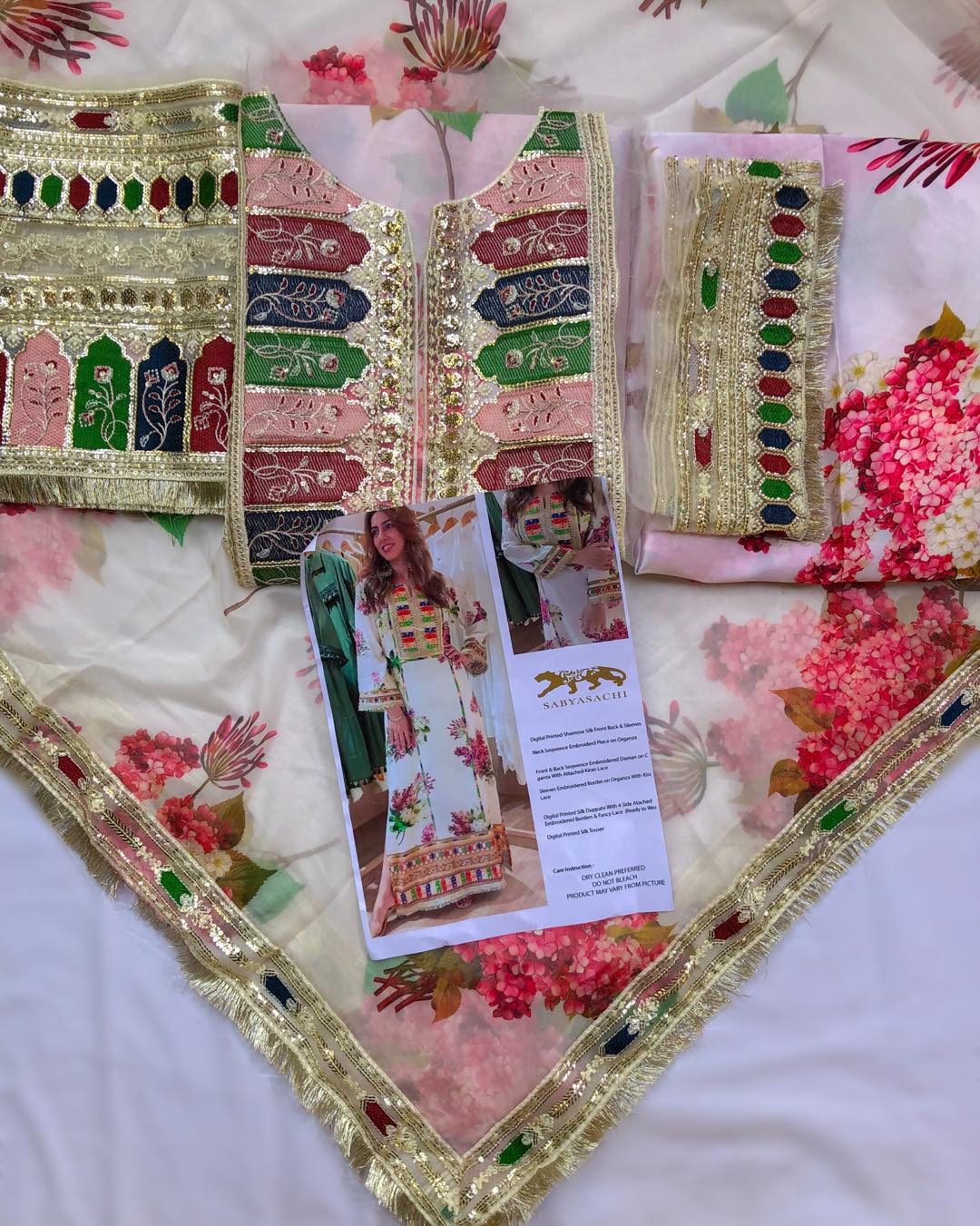 Sabyasachi Shamoz Silk Embroidered