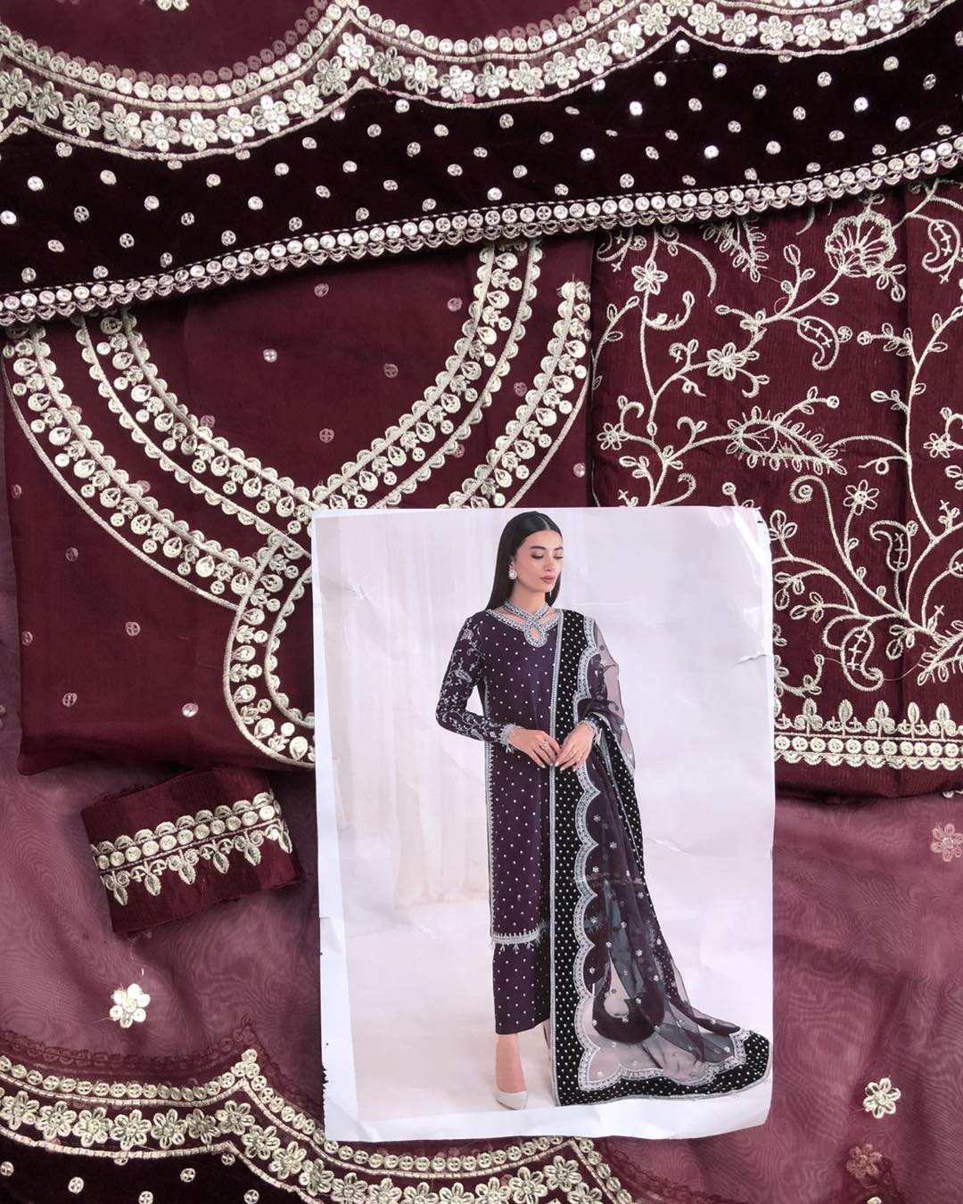 JAZMIN EMBROIDERED RAW SILK FORMALS "Purple"