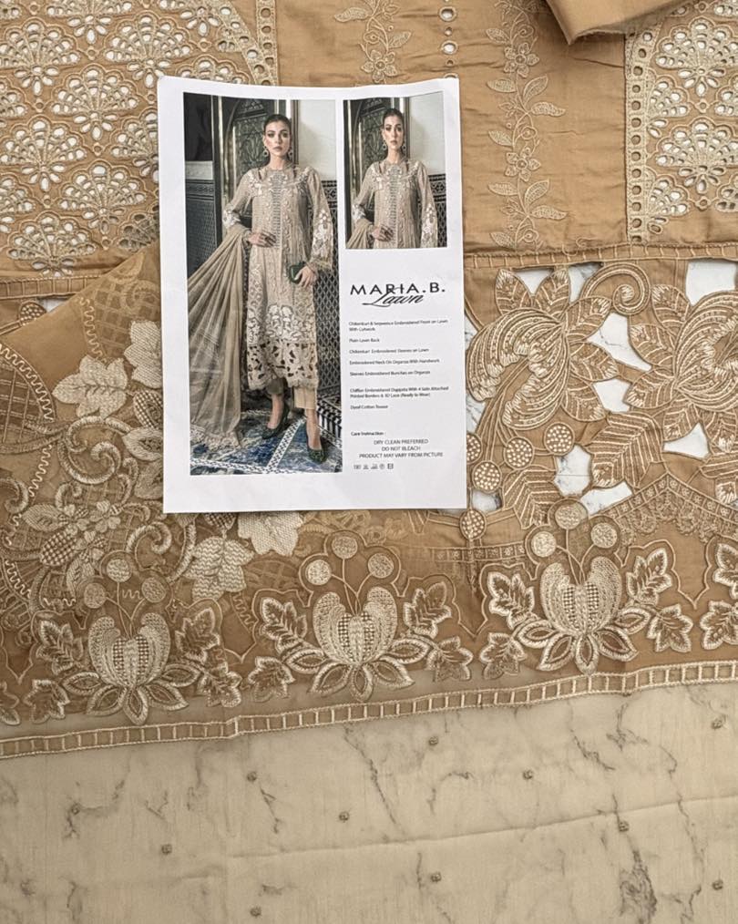 Maria B Luxury Lawn Collection "Brown"