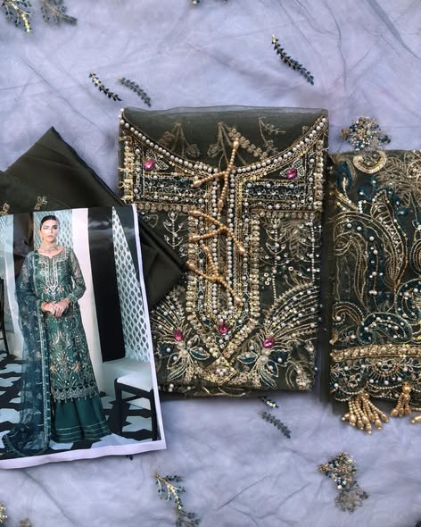 Gulal Exclusive Collection "Green Multi"