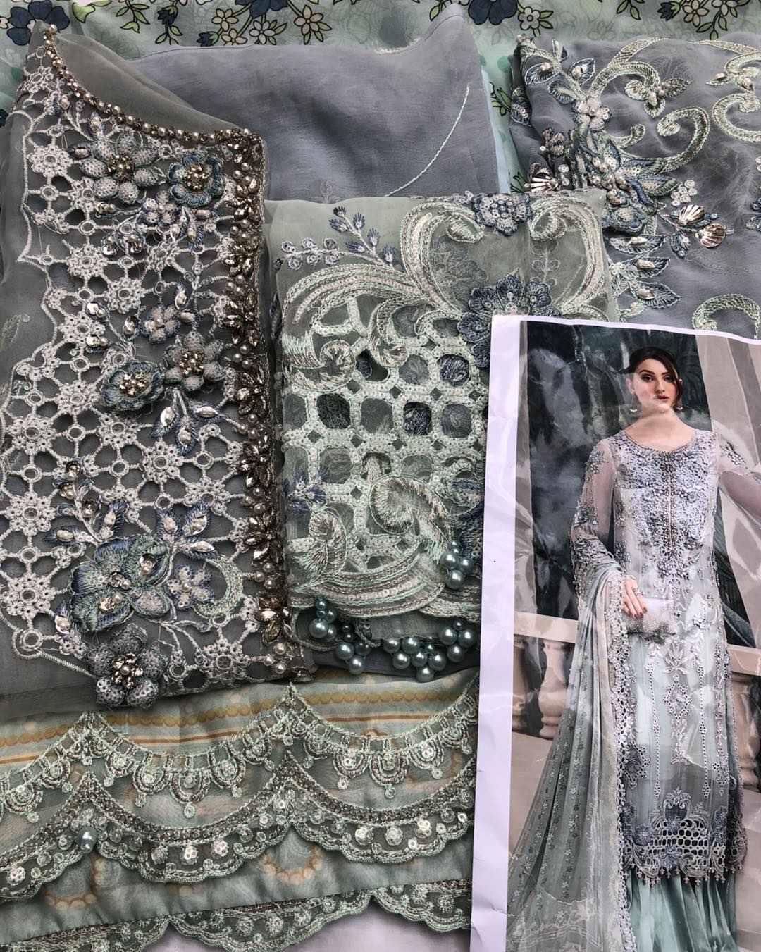 Maria.B Luxury Chiffon Embroidered Collection MPC-25-108
